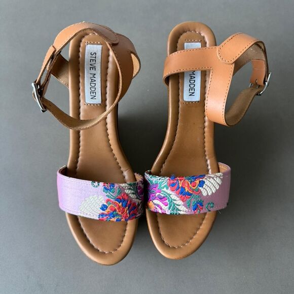 Steve Madden Bella Kimono Wedges Size 39 - Picture 2 of 5